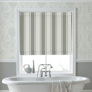 Tiverton Stripe Steel Roman Blind