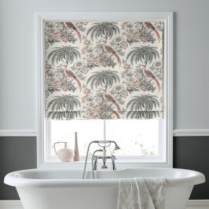 Burdett Slate Roman Blind