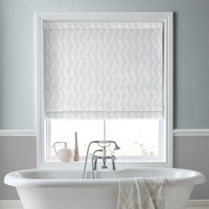 Dee Slate White Roman Blind