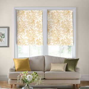 Picardie Ochre Roman Blind