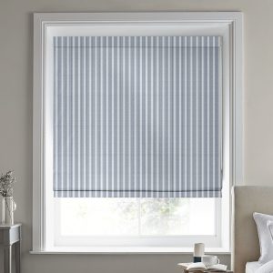 Suffolk Stripe Seaspray Roman Blind