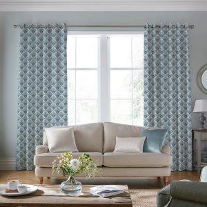 Coralie Pale Seaspray Curtain