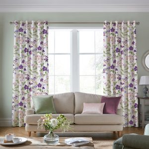 Elmswell Violet Curtain