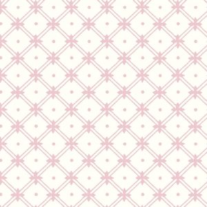 Wickerwork Coral Pink Curtain