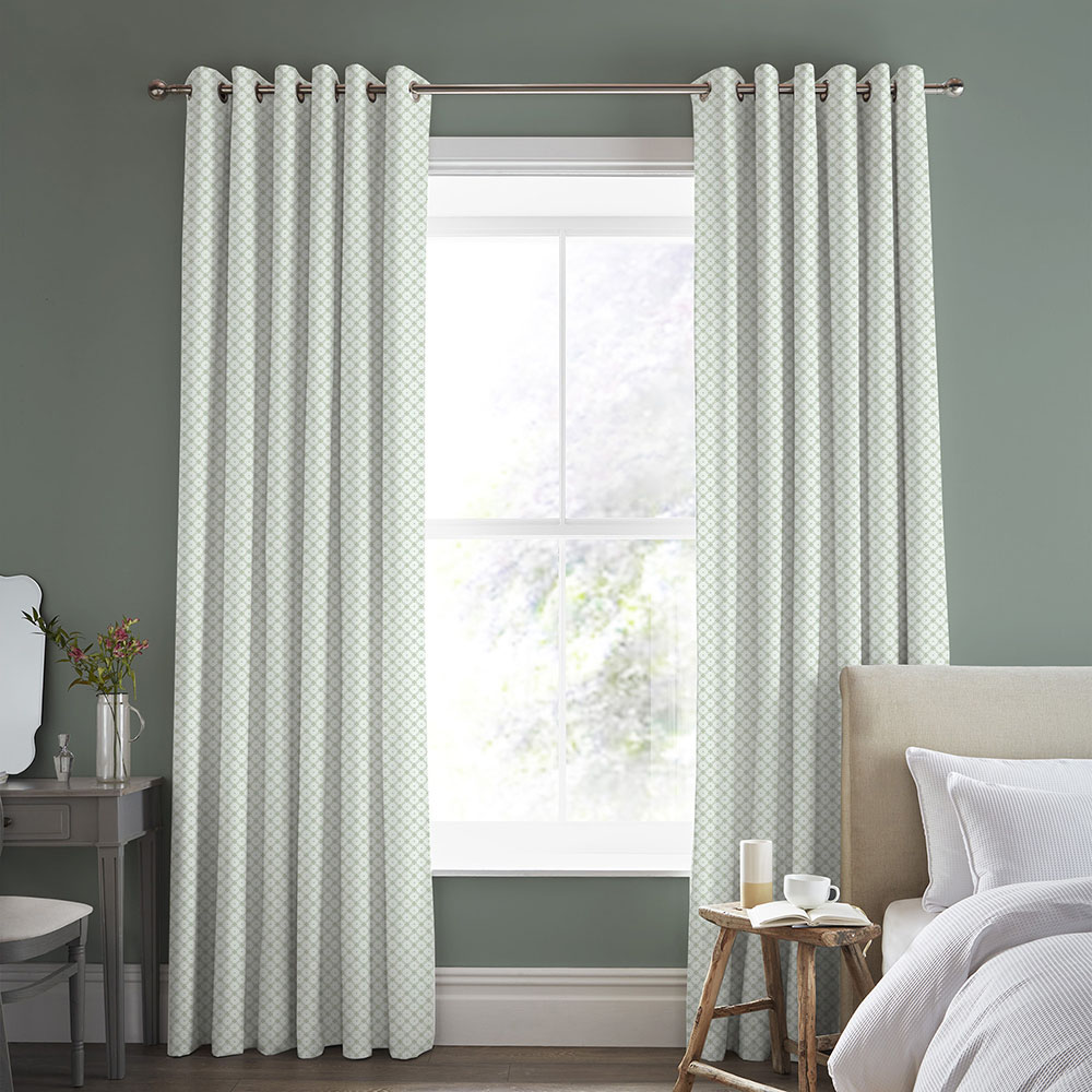 Wickerwork Sage Curtain - illumin8 Curtains and Blinds