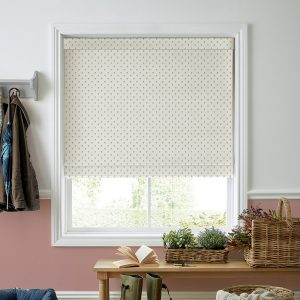 Wood Violet Apricot Roman Blind