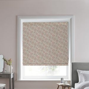 Painswick Paisley Coral Pink Roman Blind