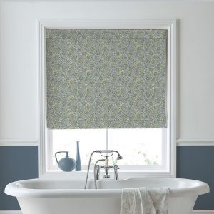 Painswick Paisley Newport Blue Roman Blind