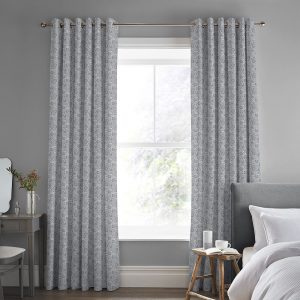 Painswick Paisley Pale Slate Curtain