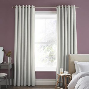 Candy Stripe Pale Ochre Curtain