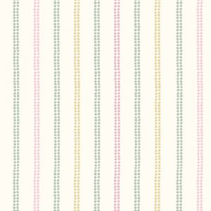 Candy Stripe Pale Ochre Curtain