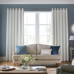 Candy Stripe Newport Blue Curtain