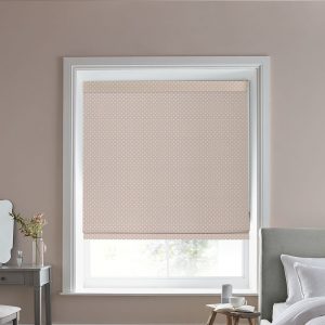 Louise Star Pink Roman Blind