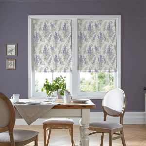 Stocks Lavender Roman Blind