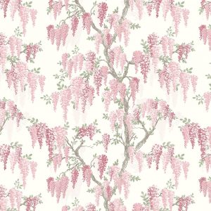 Wisteria Coral Pink Curtain