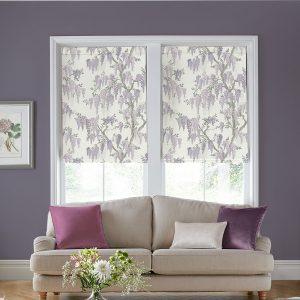 Wisteria Lavender Roman Blind