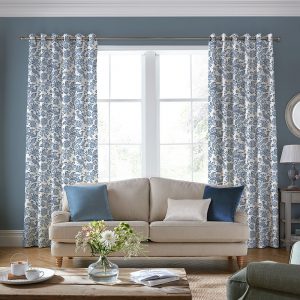 Adain Palace Dark Seaspray Blue Curtain