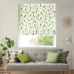 Snow Drops Forest Shade Roman Blind