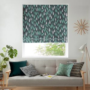 Snow Drops Night Flower Roman Blind