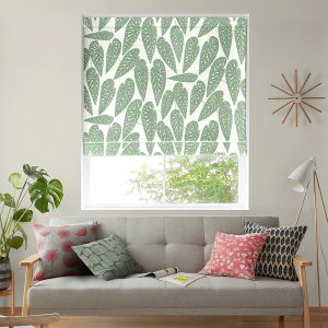 Tropics Foliage Roman Blind