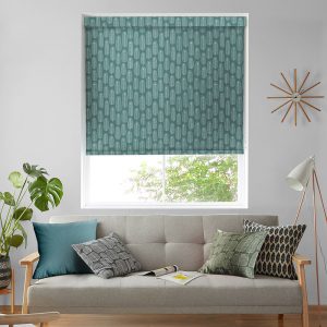 Bloom Teal Roller Blinds