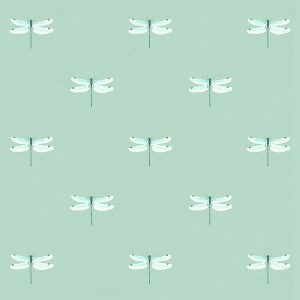 Dragonfly Grey Blue Roller Blinds