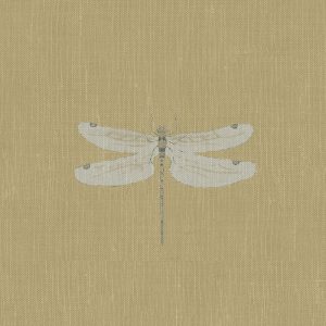 Dragonfly Deep Mustard Curtain