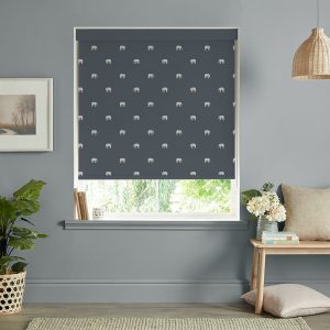 Elephant Deep Navy Roller Blinds