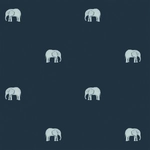 Elephant Deep Navy Roller Blinds