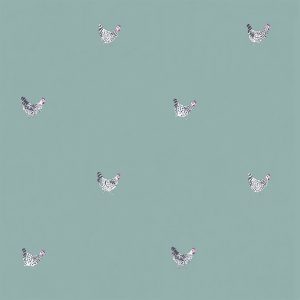 Chicken Pale Sage Blue Roller Blinds