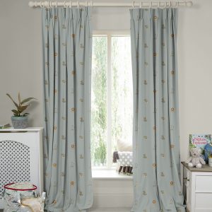 Bears Sage Green Curtain