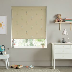 Bears & Balloons Pale Rust Gold Roller Blinds