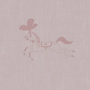 Fairground Ponies Blush Curtain