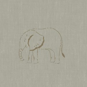 Elephant  Natural Curtain