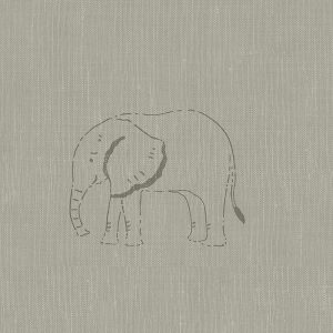 Elephant  Slate Grey Curtain