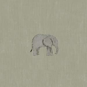 Elephant  Linen Curtain