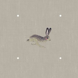 Hare  Linen Curtain