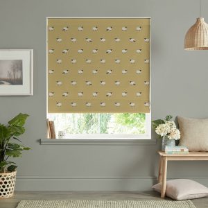 Sheep  Ochre Roman Blind