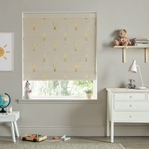 Bears & Balloons Sand Roman Blind