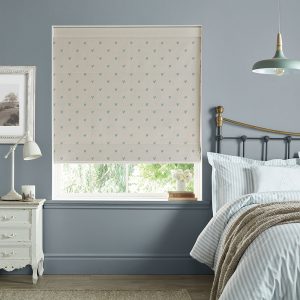 Hearts Duckegg Roman Blind