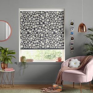 Daisy Black Roller Blinds