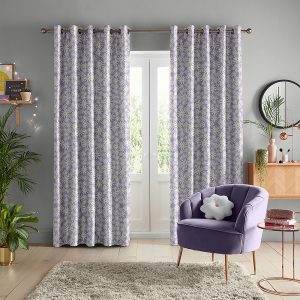 Daisy Lilac Curtain