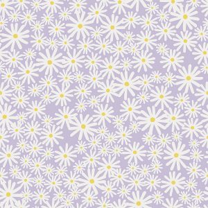 Daisy Lilac Curtain