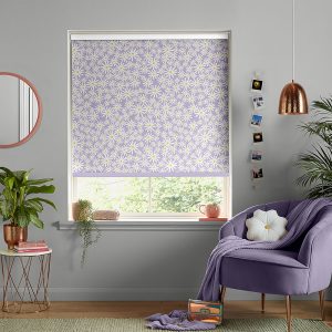 Daisy Lilac Roller Blinds