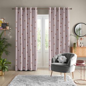 Peachy Pink Curtain