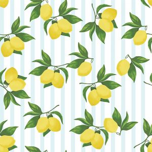 Summer Lemon Sky Roman Blind