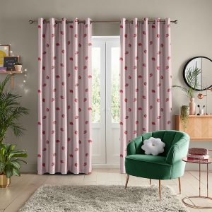 Strawberry Pink Curtain