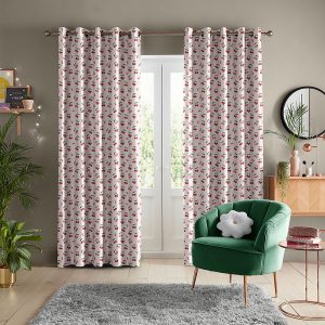 Cherrys Pink Curtain