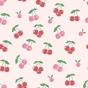 Cherrys Pink Curtain