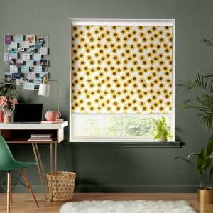 Summer Sunflower Yellow Roller Blinds